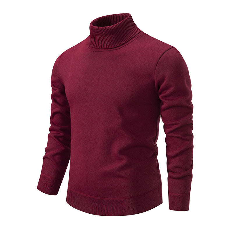 Herren Rollkragenpullover aus weichem Strick mit strukturiertem Design Aliams