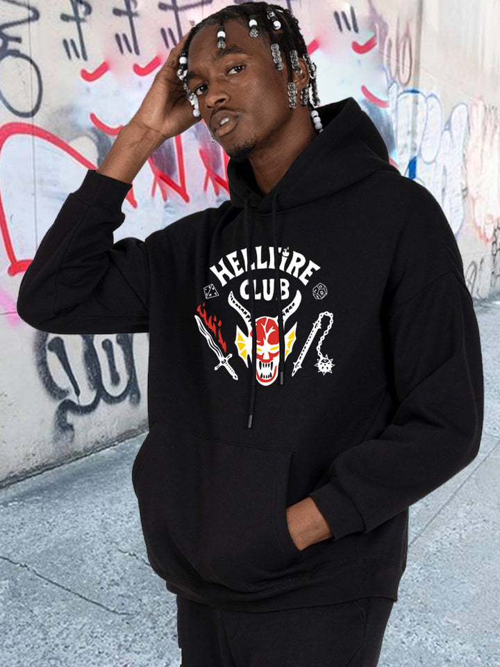 Herren Kapuzenpullover mit auffälligem Motiv und einzigartigem Druck Aliams