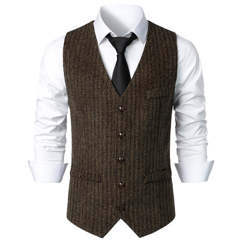 Herren elegante Steppweste mit modernem Schnitt und feinen Details Aliams