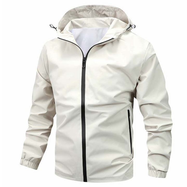 Herren wasserdichte Sportjacke mit verstellbarem Kapuze und atmungsaktivem Material Aliams