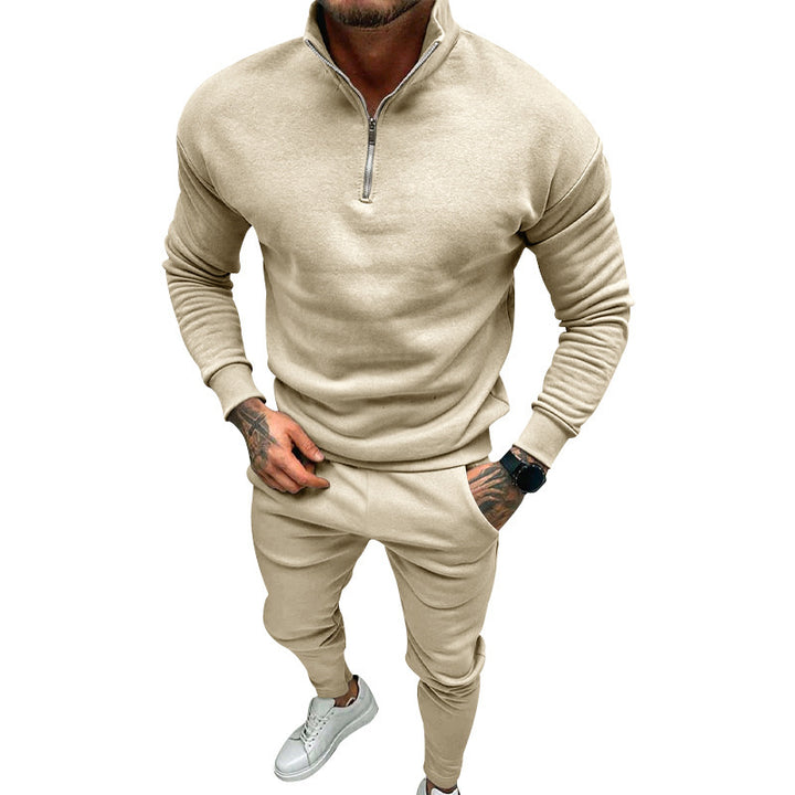 Herren Sportlicher Pullover mit Stehkragen Aliams