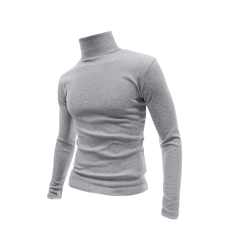 Herren eleganter Stehkragenpullover aus hochwertiger Baumwollmischung Aliams