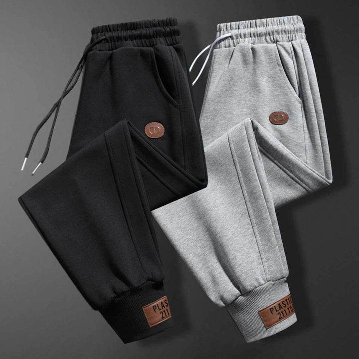 Herren bequeme Sweatpants mit verstellbarem Bund und praktischen Taschen Aliams