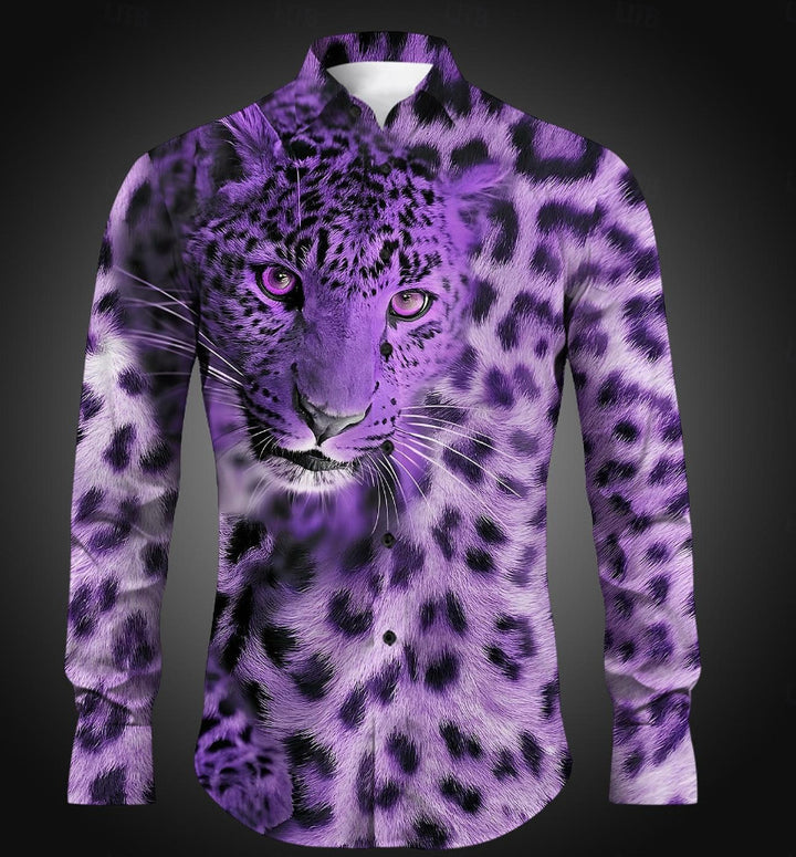 Herren Hemd mit lebendigem Tiermotiv Aliams