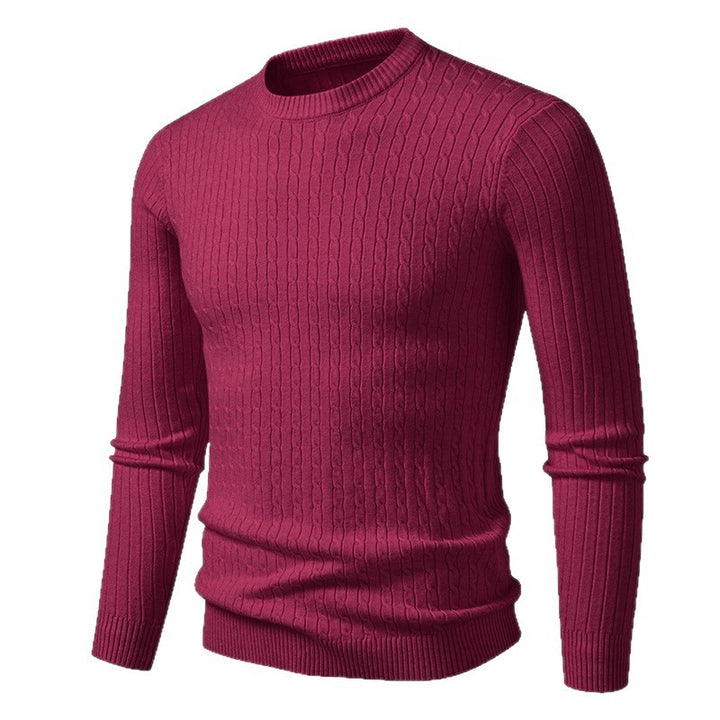 Herren Grobstrickpullover mit elegantem Zopfmuster Aliams
