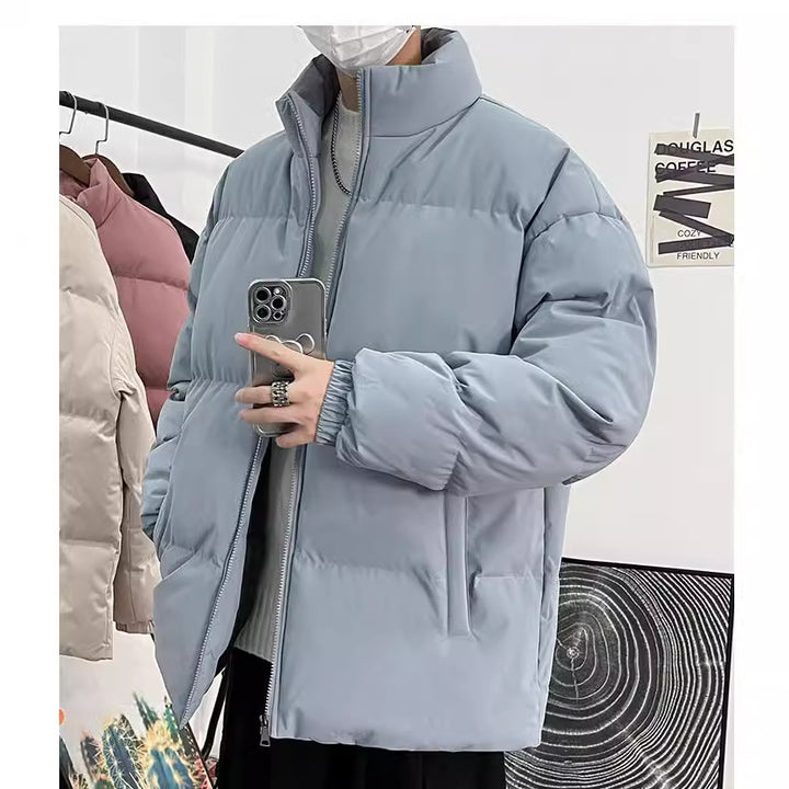 Herren Steppjacke mit hohem Kragen und isolierender Füllung Aliams