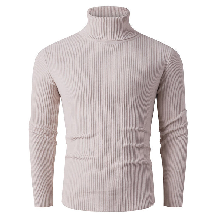 Herren Rollkragenpullover aus geripptem Strick Aliams