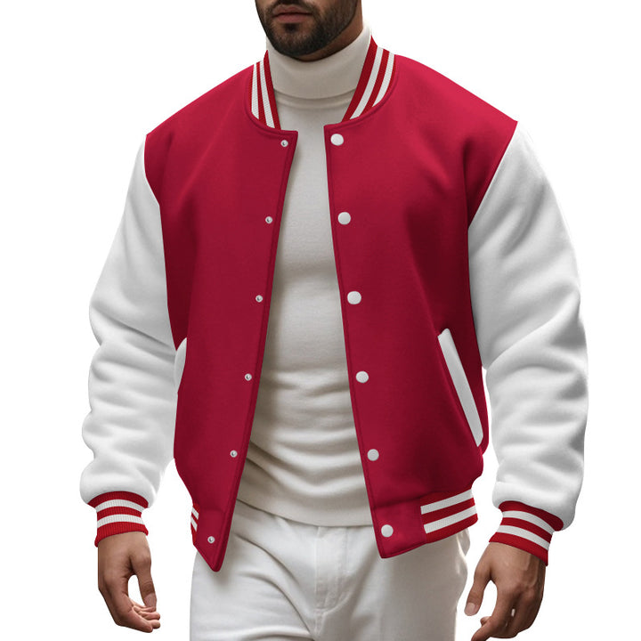 Herren Sportliche Collegejacke Aliams