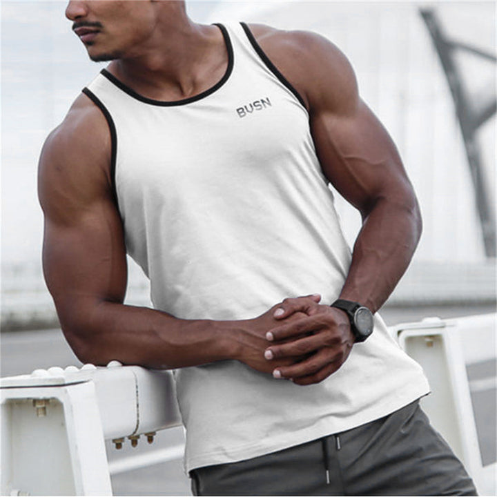 Herren Sport Tanktop mit atmungsaktiven Einsätzen und anschmiegsamem Schnitt Aliams