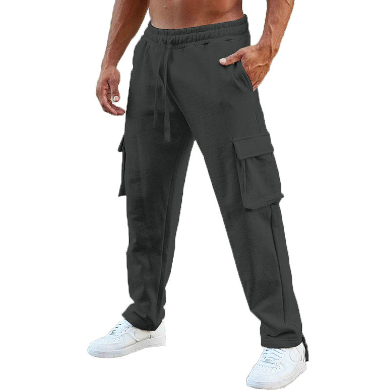 Herren Cargo-Jogginghose mit elastischem Bund und multifunktionalen Taschen Aliams 1754373381
