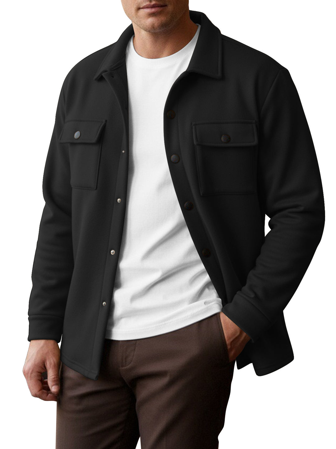 Herren Freizeithemd mit verschließbaren Brusttaschen Aliams