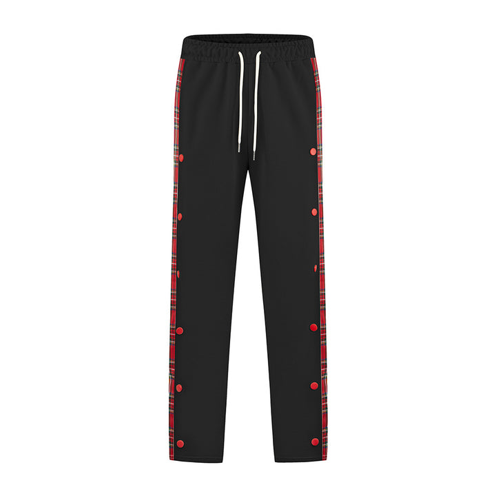 Herren Sportliche Jogginghose mit Druckknopf-Design und elastischem Bund Aliams