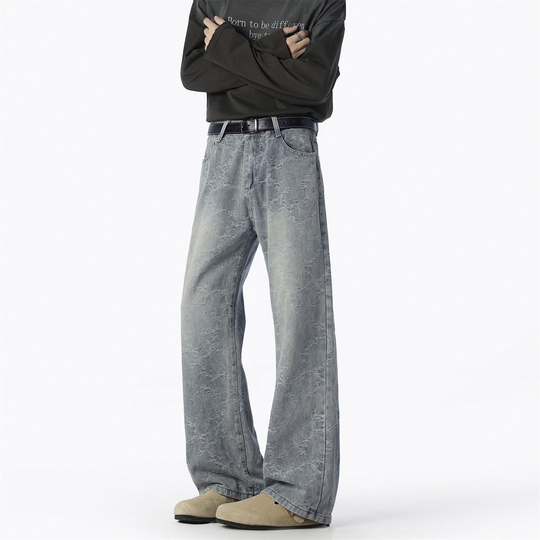 Herren Weite Jeans mit einzigartigem Muster und hohem Tragekomfort Aliams