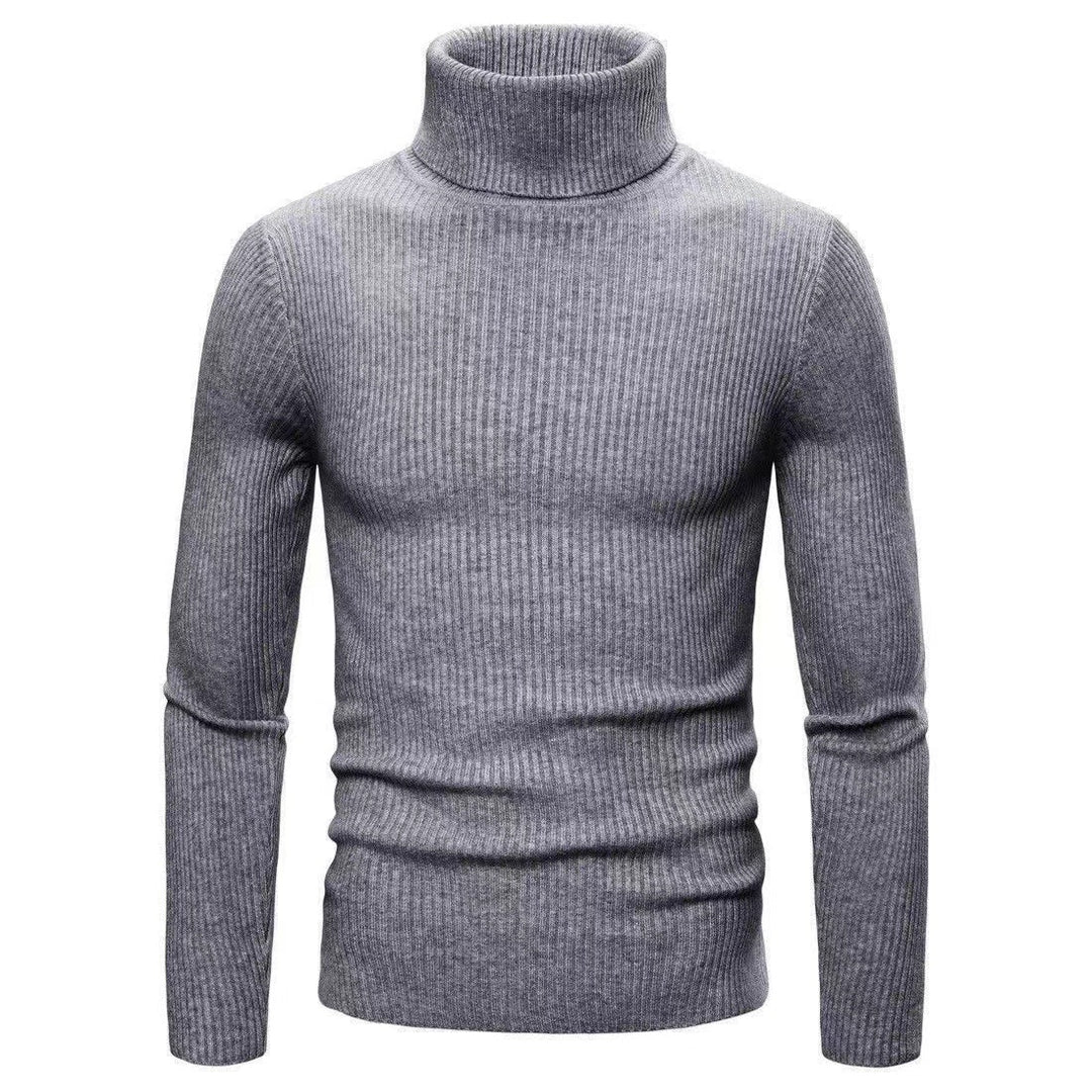 Herren Eleganter Rollkragenpullover aus feiner Strickqualität Aliams
