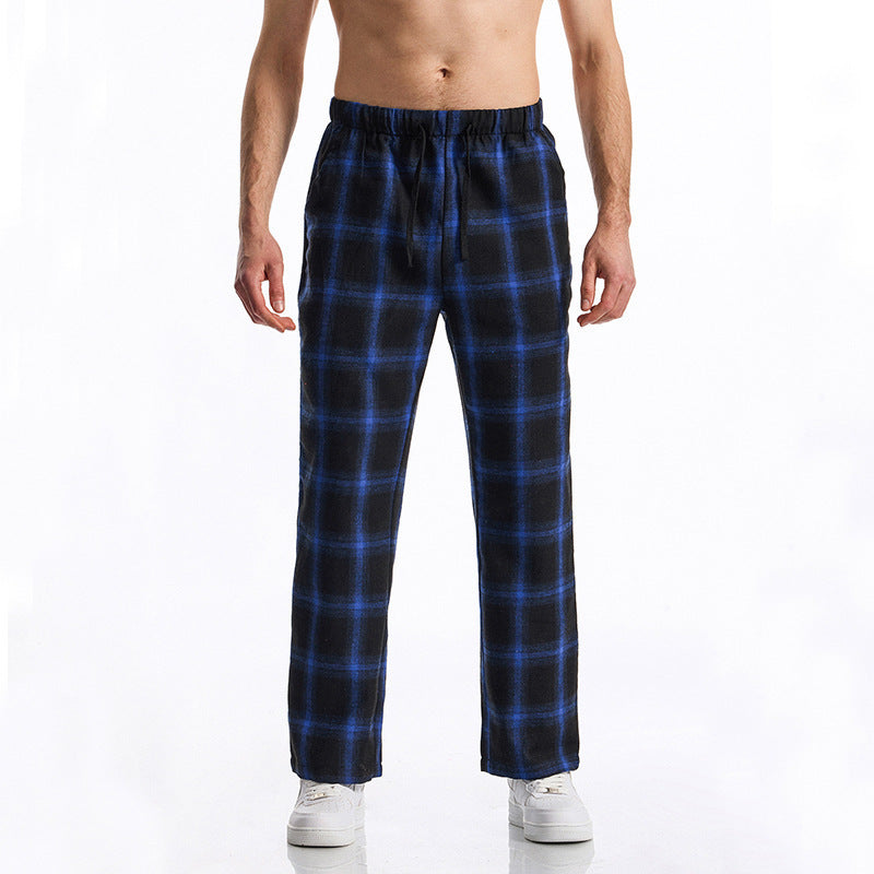 Herren bequeme Freizeithose mit Karomuster Aliams