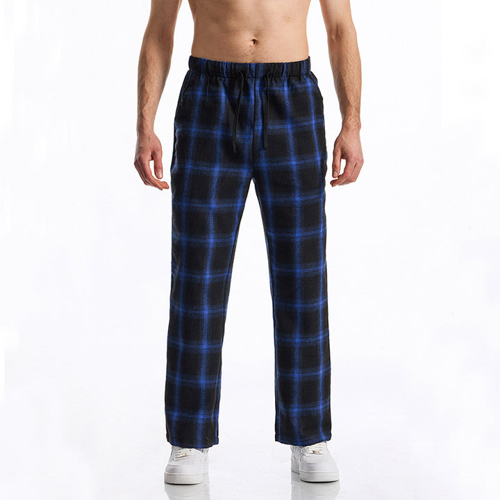 Herren bequeme Freizeithose mit Karomuster Aliams