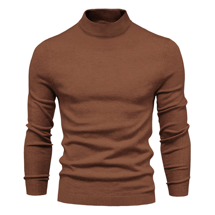 Herren komfortabler Rollkragenpullover aus weichem Strick Aliams