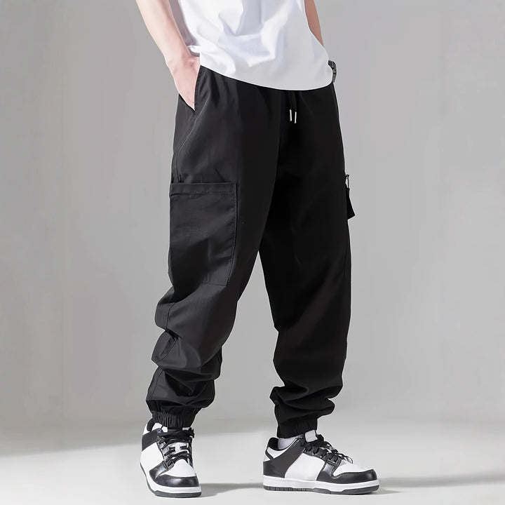 Herren Cargo-Hose mit elastischem Bund Hedi-Mode