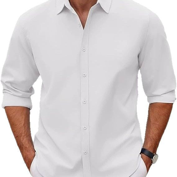 Herren Baumwollhemd mit elegantem Schnitt und modernen Details Aliams