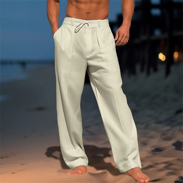Herren Elegante Chinohose mit Lockerer Passform Aliams