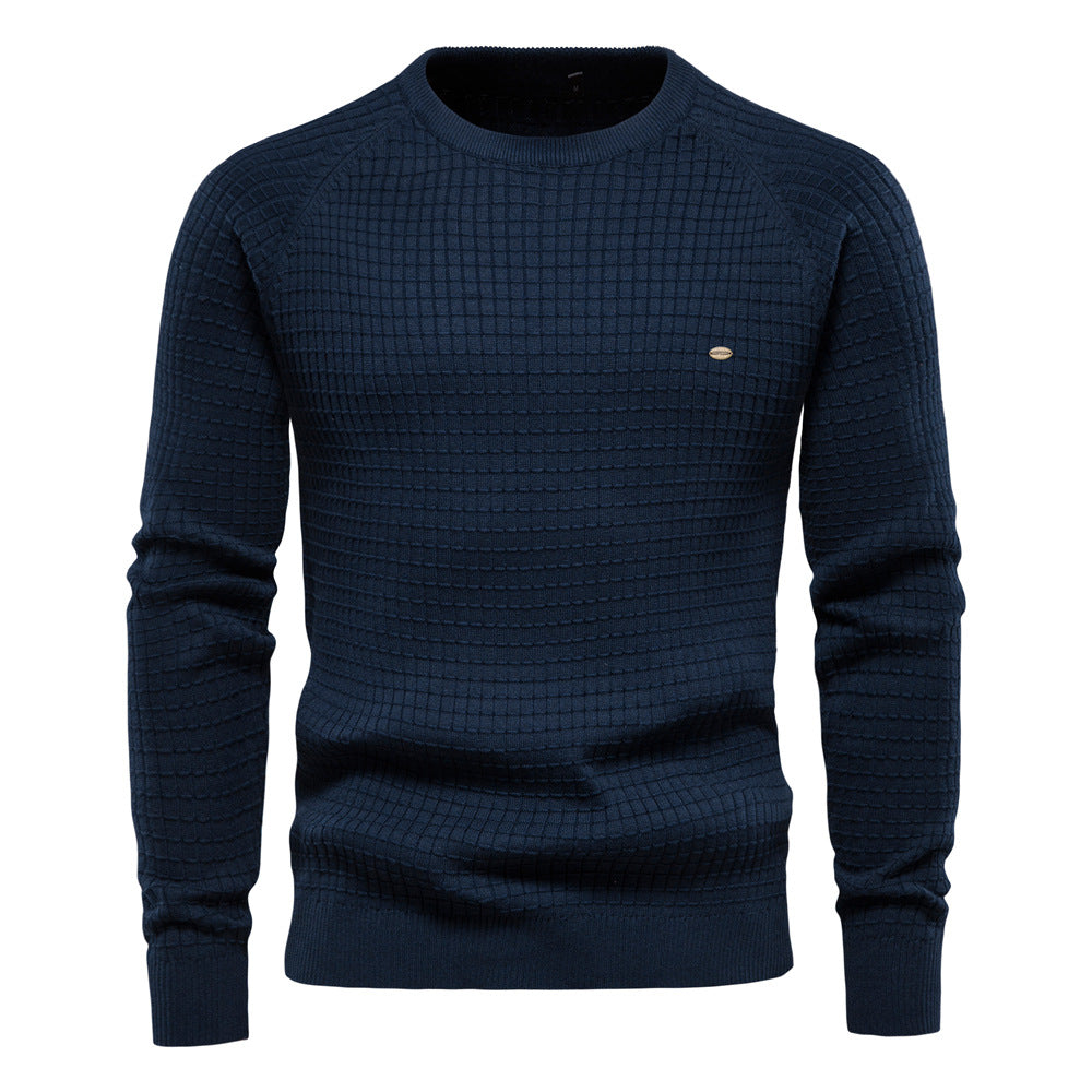 Herren strukturiertes Rundhals Sweatshirt mit modernem Design Aliams