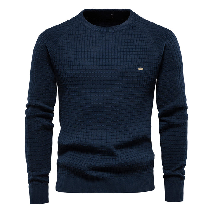 Herren strukturiertes Rundhals Sweatshirt mit modernem Design Aliams