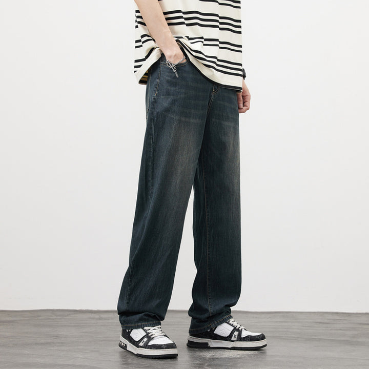 Herren Bequeme Weitgeschnittene Jeans Aliams