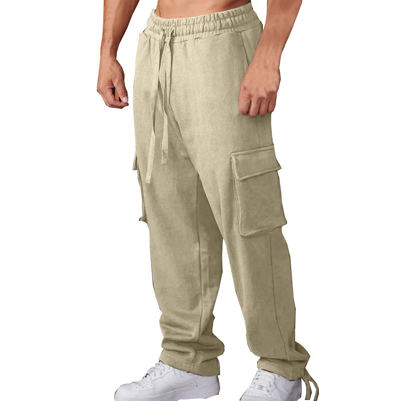 Herren Cargo-Jogginghose mit elastischem Bund und multifunktionalen Taschen Aliams 1754373381