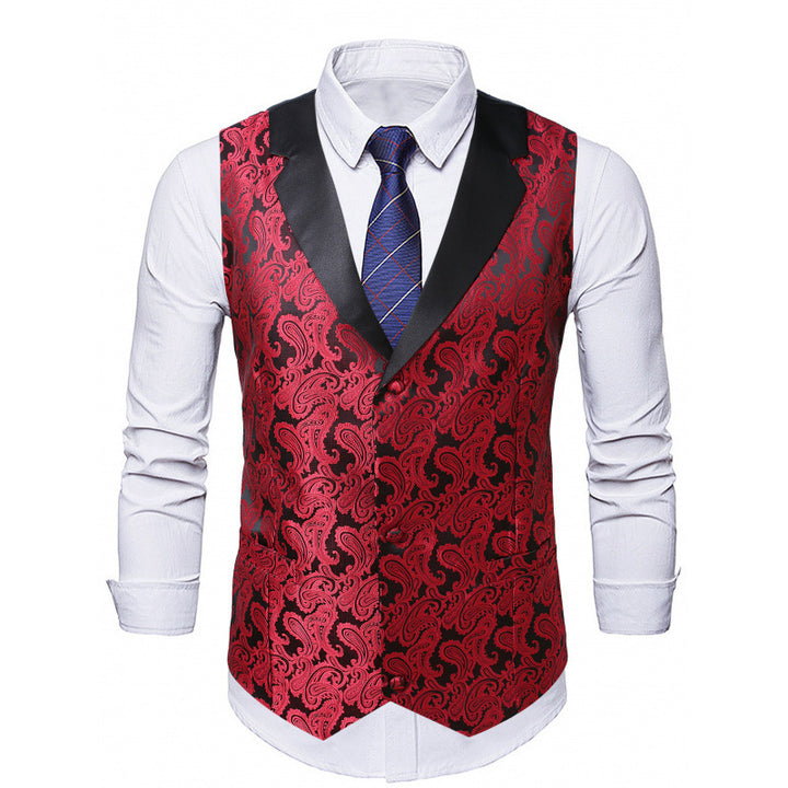 Herren Glamouröse Satinweste Aliams