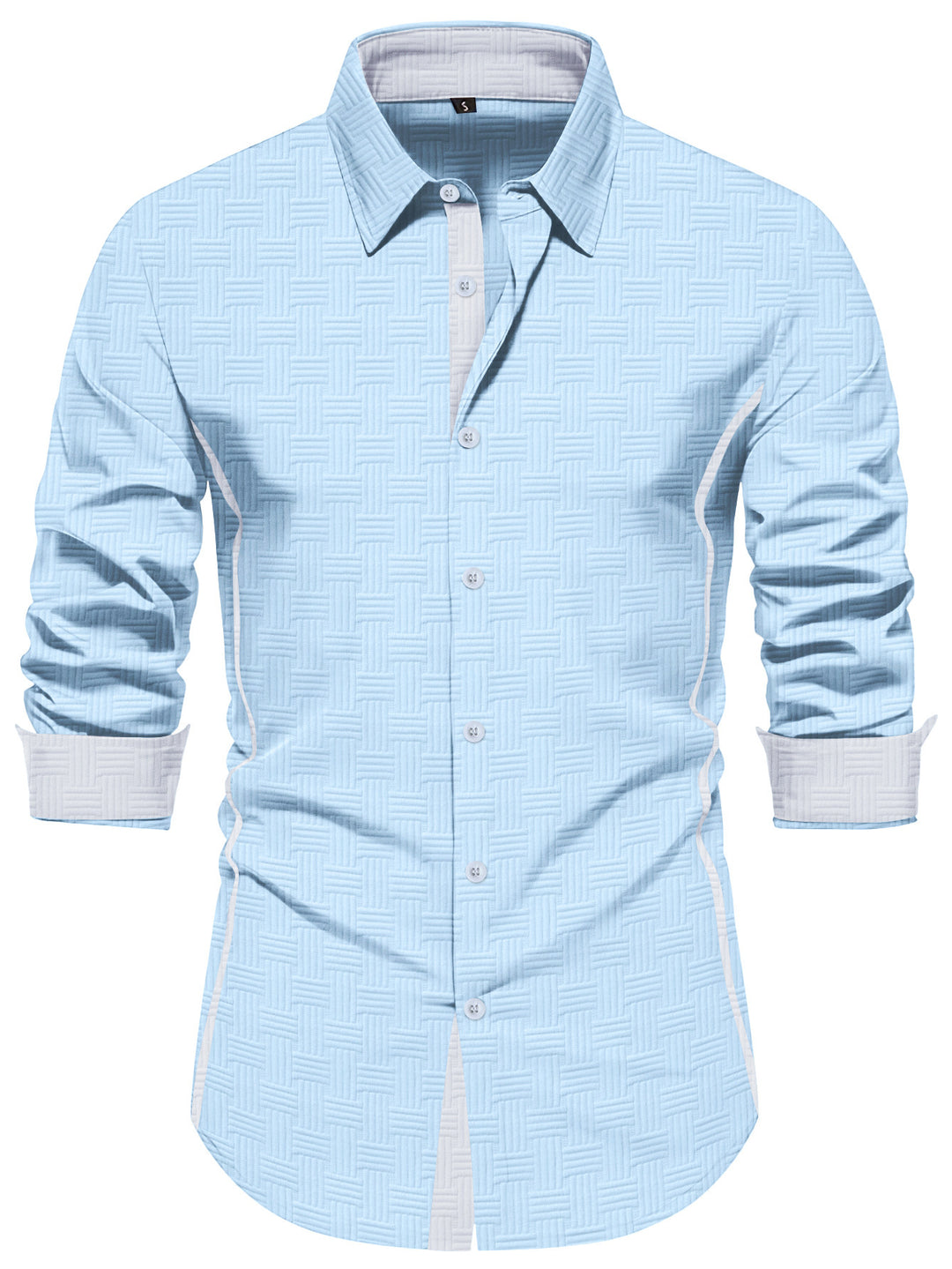 Herren Hemd mit modernem Strukturdesign Aliams