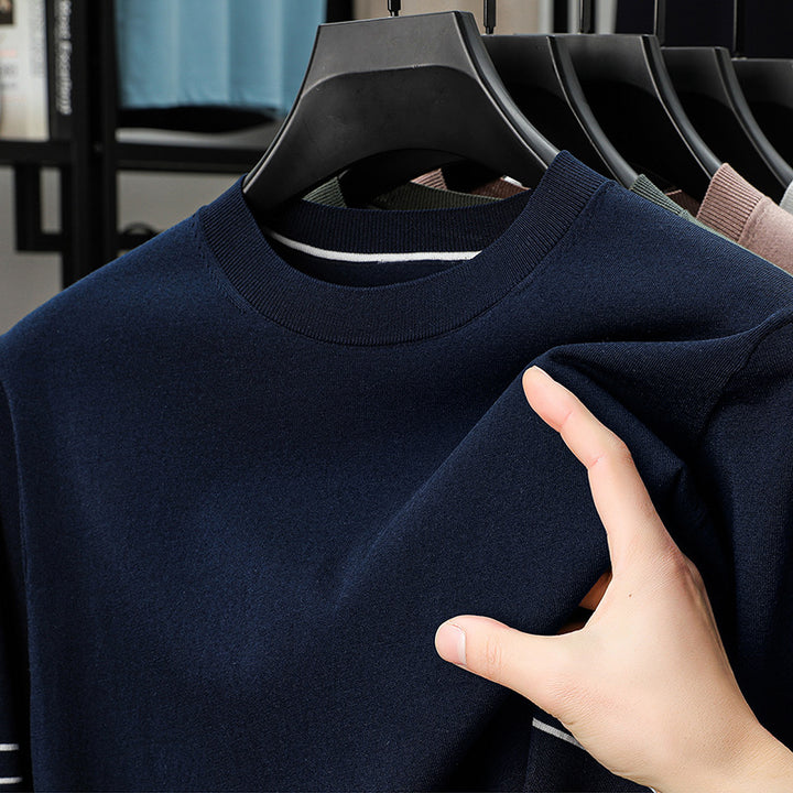 Herren atmungsaktives Langarm-Oberteil aus hochwertigem Baumwollmix Aliams