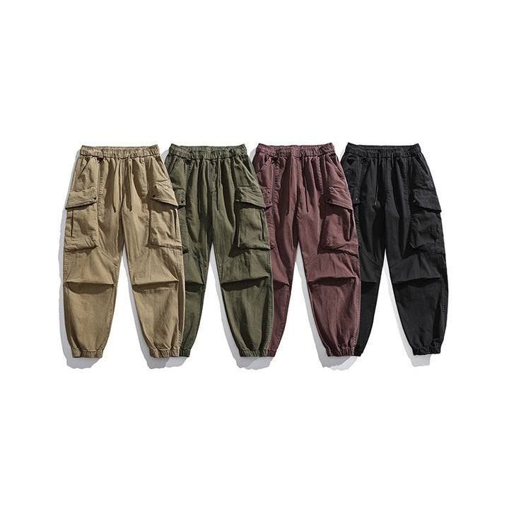 Herren Cargo-Hose mit elastischem Bund und praktischen Taschen Aliams