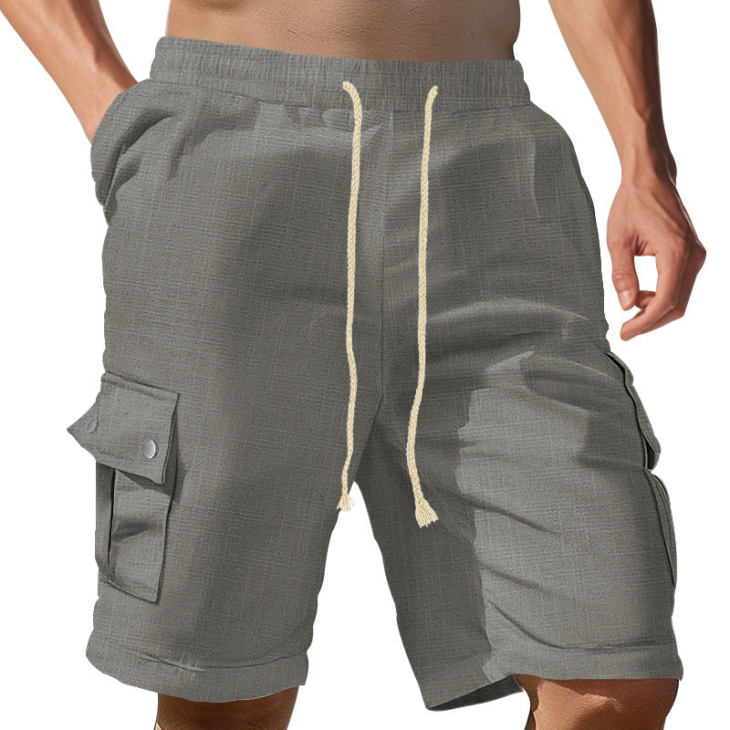 Herren Cargo-Shorts mit praktischen Seitentaschen und verstellbarem Bund Aliams