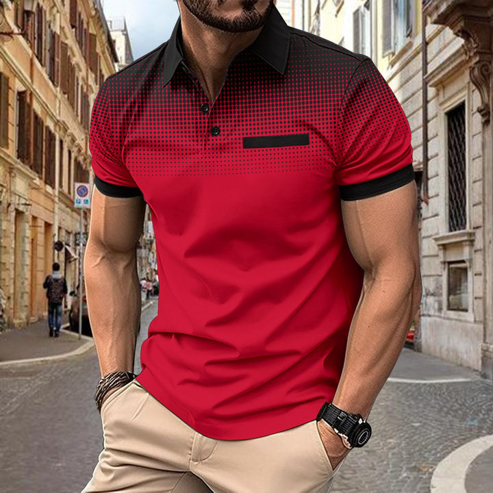 Herren Poloshirt mit modernen Designelementen und stylischen Akzenten Aliams