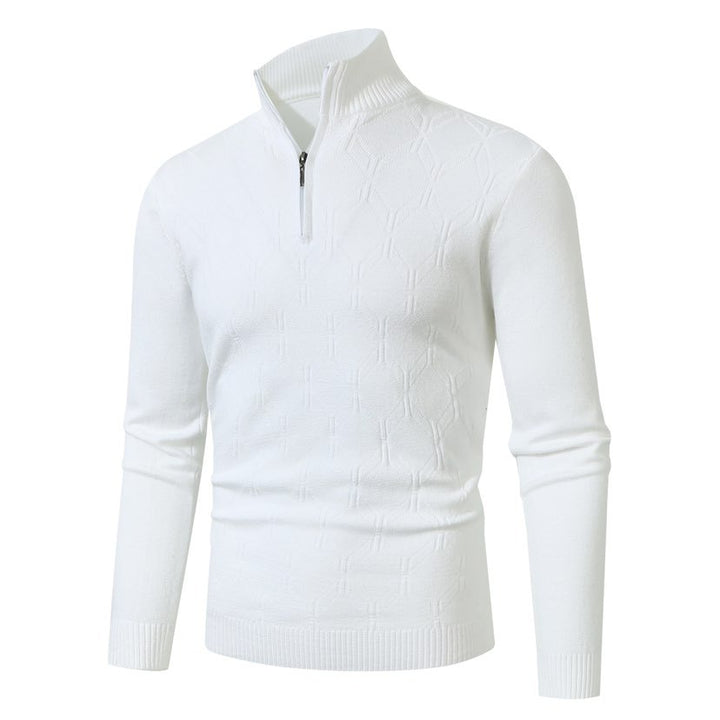 Herren Strickpullover mit modernem Strukturmuster Aliams