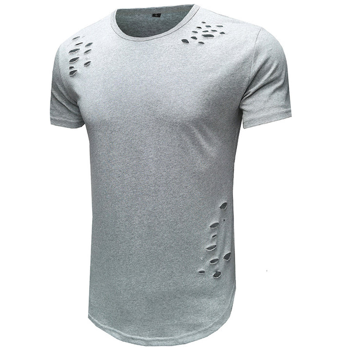 Herren Trendiges T-Shirt mit einzigartigen Cut-Outs Aliams