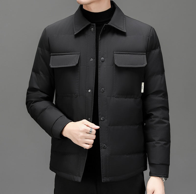 Herren isolierte Steppjacke mit praktischen Taschen Aliams