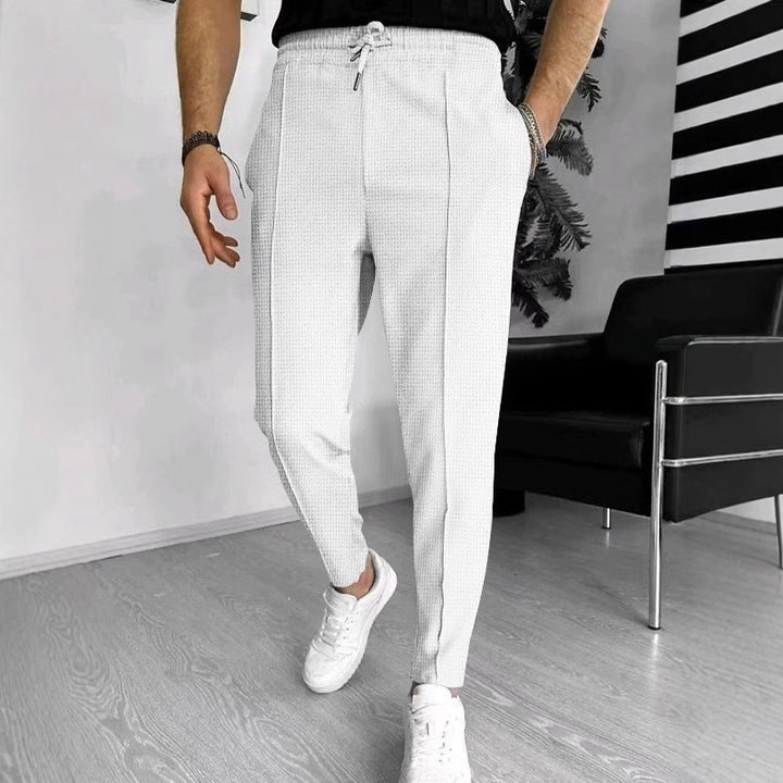 Herren Jogginghose mit elastischem Bund und stylischem Strukturdesign Aliams