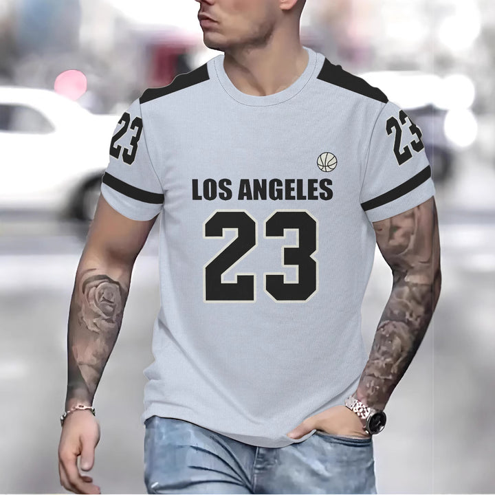 Herren Sportliches Basketball-T-Shirt mit auffälligem Grafikdruck Aliams