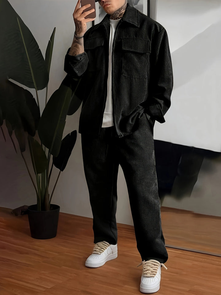 Herren Flanelljacke mit praktischen Taschen Aliams