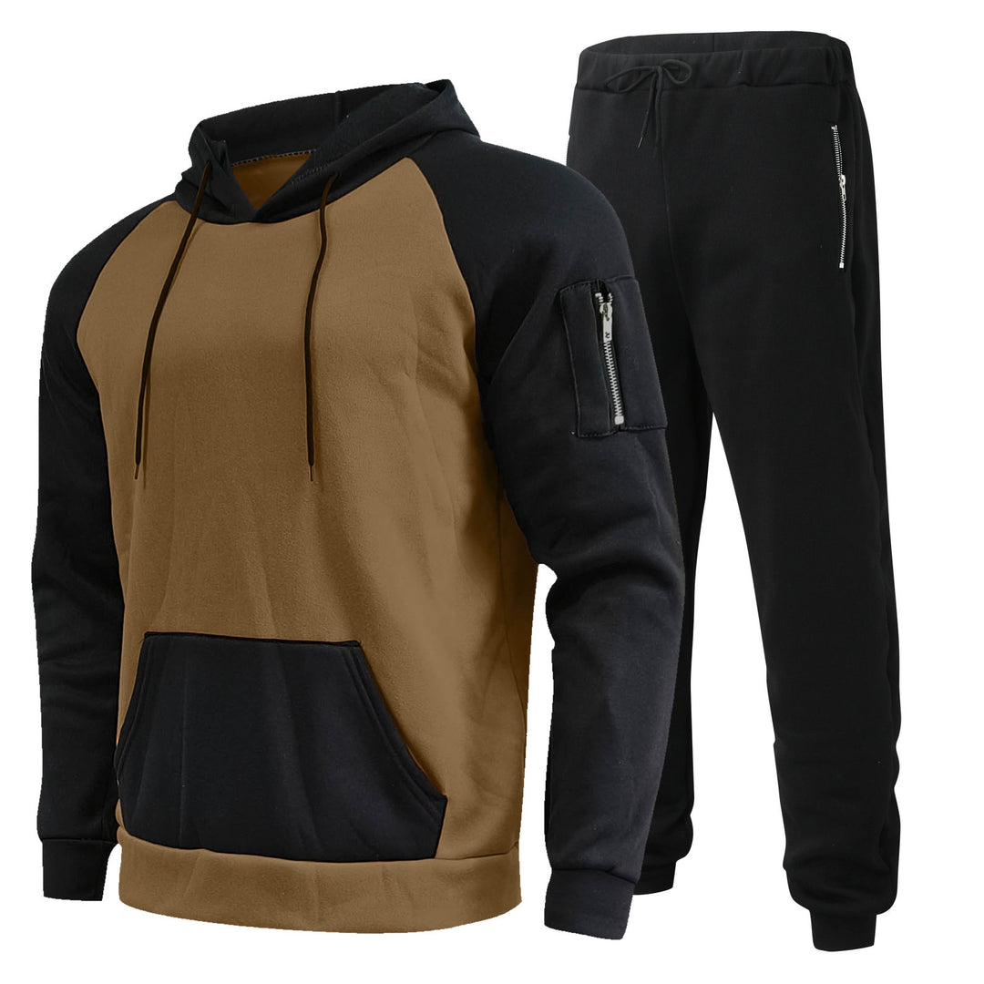 Herren Sportliches Hoodie- und Jogginghose-Set mit atmungsaktiver Struktur Aliams