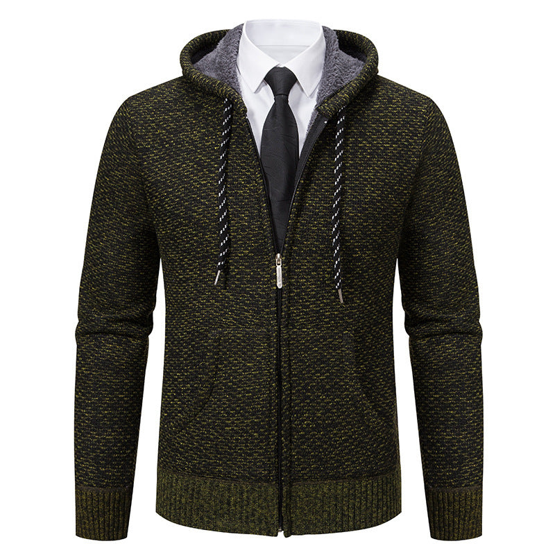 Herren stylische Kapuzenjacke mit weichem Innenfutter und eleganten Akzenten Aliams