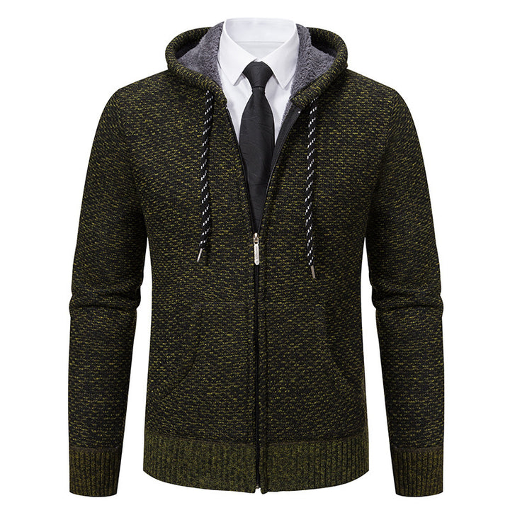 Herren stylische Kapuzenjacke mit weichem Innenfutter und eleganten Akzenten Aliams