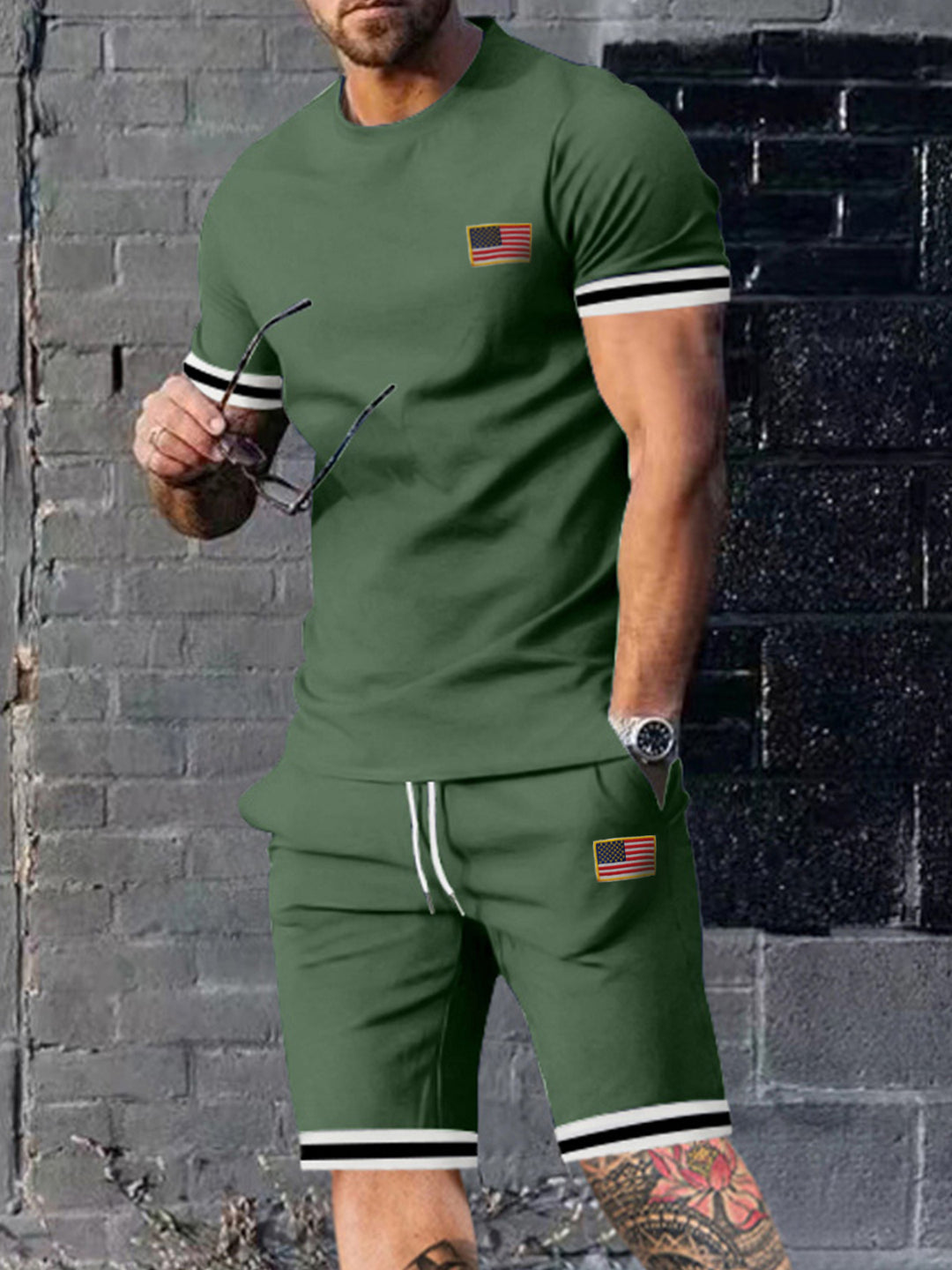 Herren komfortable Sportbekleidung Set Aliams