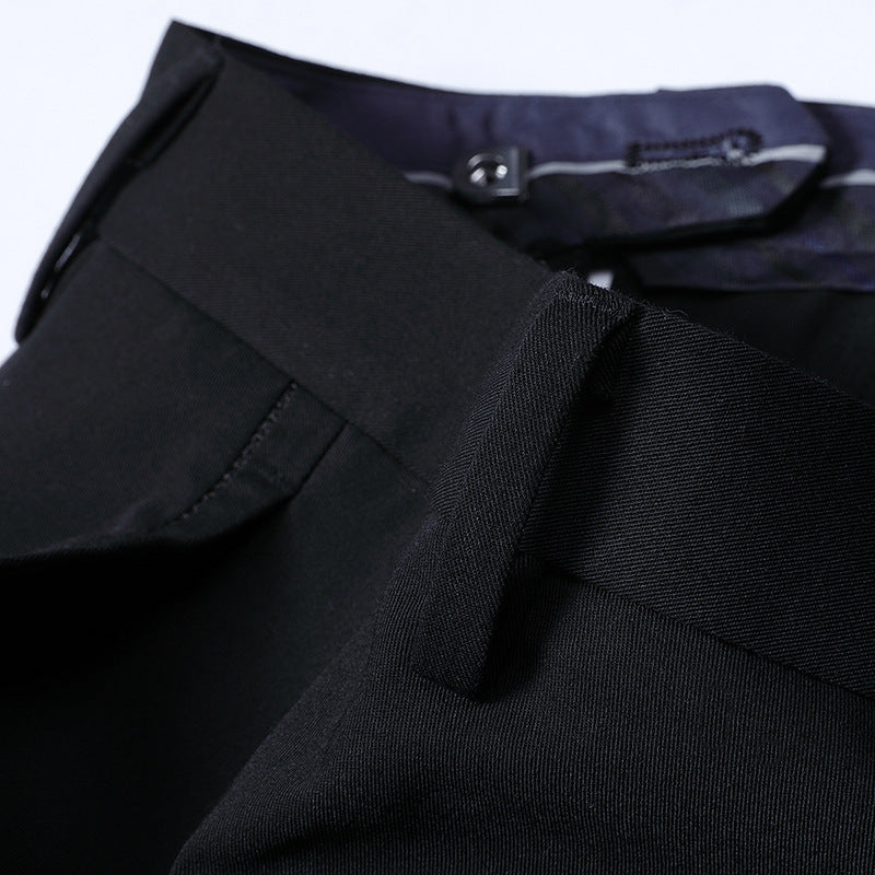 Herren elegante Anzughose mit schmalem Schnitt und funktionalen Taschen Aliams