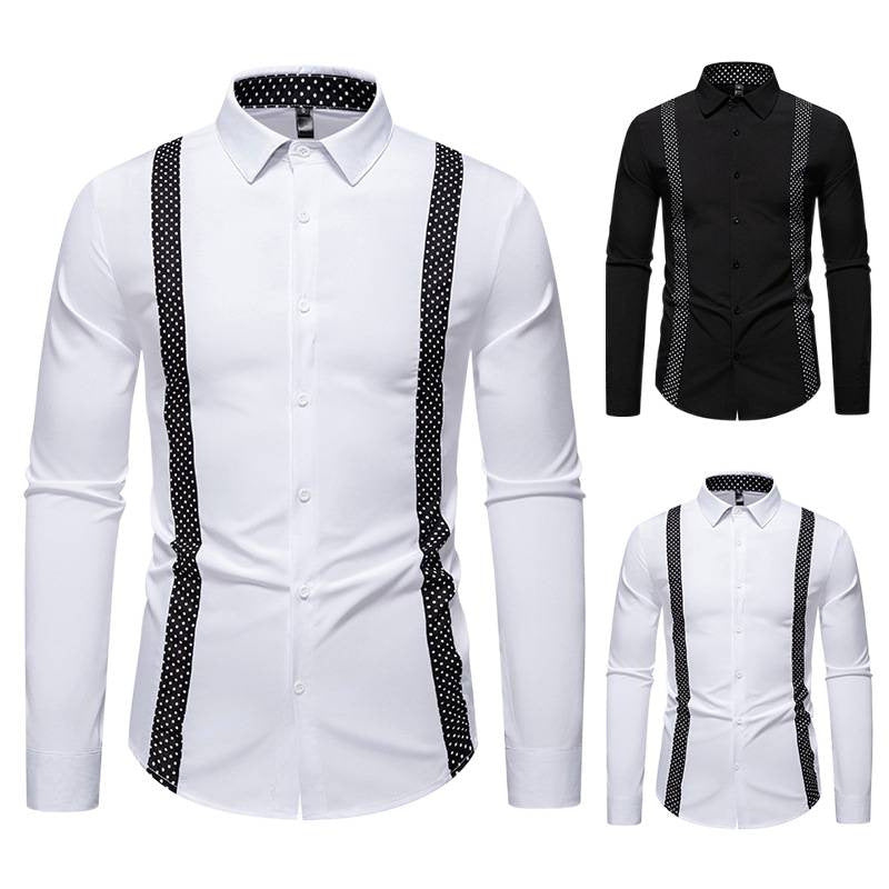 Herren Businesshemd mit Schulterträgern und modernem Design Aliams