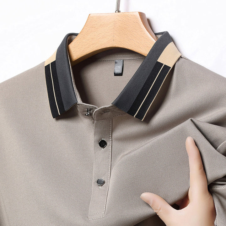 Herren stilvolles Poloshirt mit modernem Kragen und eleganten Akzenten Aliams