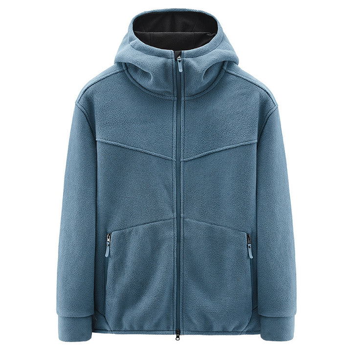 Herren Fleecejacke mit kuscheligem Innenfutter und praktischen Taschen Aliams
