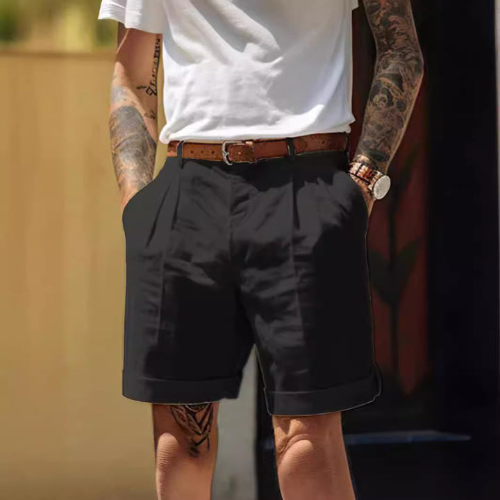 Herren Shorts aus atmungsaktivem Leinen mit praktischem Taschen-Design Aliams