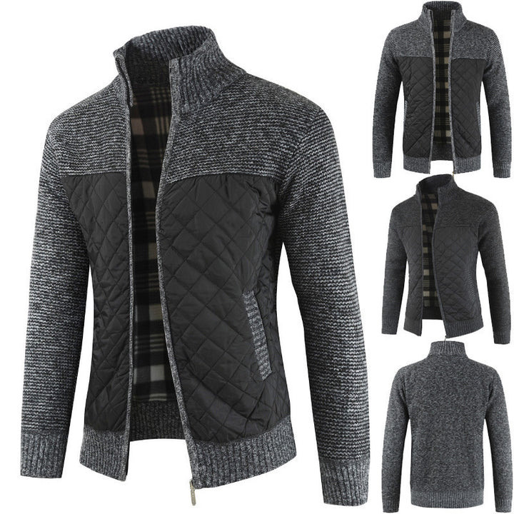 Herren modische Hybridjacke mit strukturiertem Obermaterial Aliams